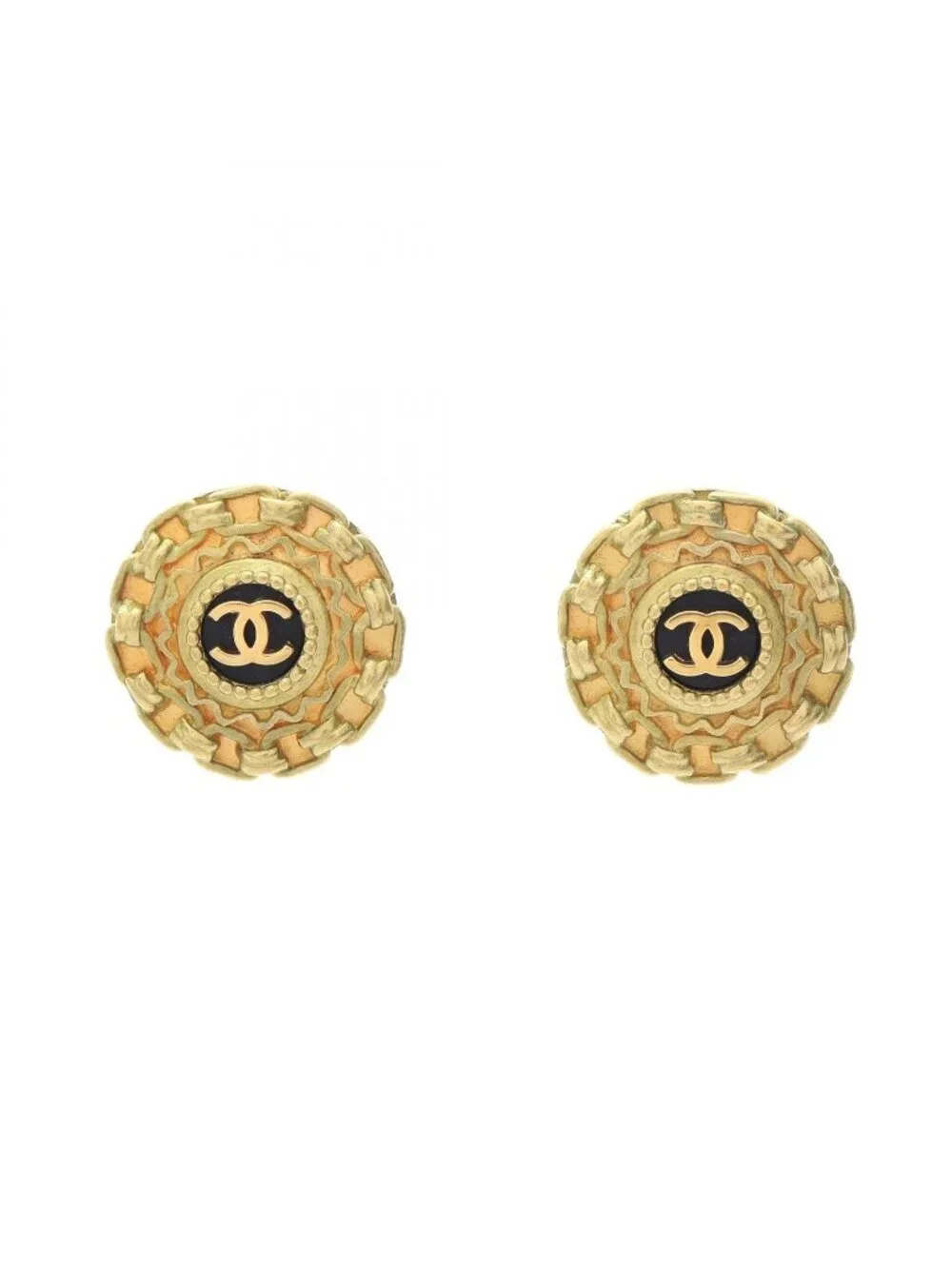Chanel Earrings CC Logo Chain